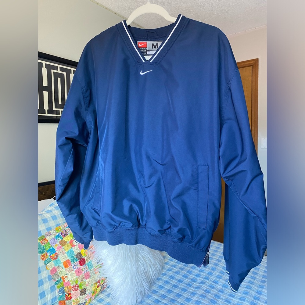 Nike Navy Blue Mens Team Windbreaker